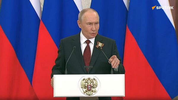 Владимир Путин на пресс-конференции (9 мая 2026). Москва - Sputnik Армения