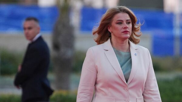 Премьер-министр Латвии Эвика Силина прибывает на саммит ЕС в Айя-Напу (23 апреля 2026). Кипр - Sputnik Армения