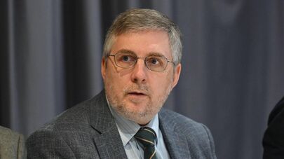 Иван Сафранчук во время круглого стола АЦССИ "Российско-американские отношения и их влияние на Армению и постсоветское пространство" (15 мая 2026). Еревaн