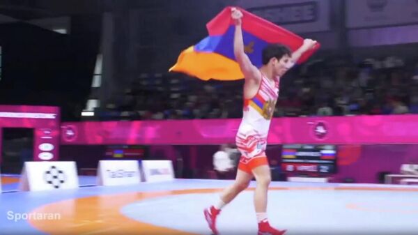 Борец Сурен Ишханян (55 кг) - чемпион Европы U17 - Sputnik Արմենիա
