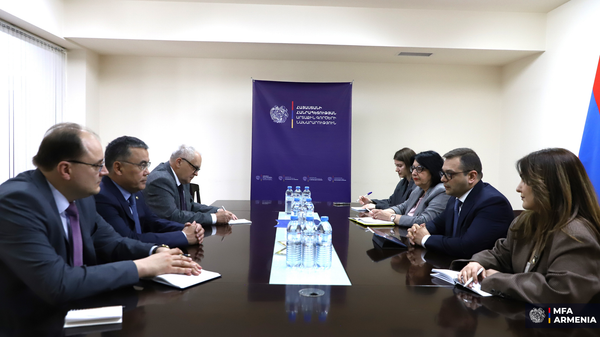 ՀՀ ԱԳ փոխնախարարն ընդունել է ԱՊՀ դիտորդական առաքելության պատվիրակությանը - Sputnik Արմենիա