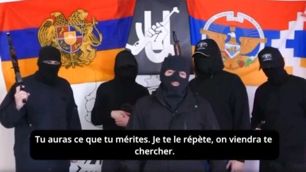 Скрин из видео с угрозами в адрес Пашиняна - Sputnik Армения