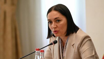 Людмила Маркина во время совместной пресс-конференции Миссии наблюдателей Межпарламентской Ассамблеи СНГ и Миссии наблюдателей СНГ (8 июня 2026). Еревaн