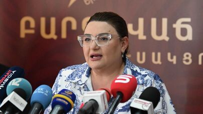 Ивета Тоноян на пресс-конференции партии "Процветающая Армения" (12 июня 2026). Ереван