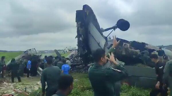  В Индии потерпел крушение военно-транспортный самолет Ан-32 при посадке на авиабазе Джорхат - Sputnik Արմենիա
