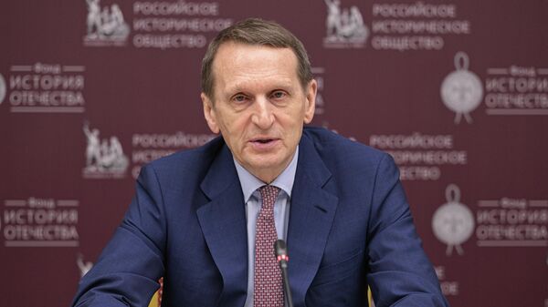 Директор Службы внешней разведки РФ Сергей Нарышкин на заседании Организационного комитета по подготовке и проведению празднования 225-летия Владимира Ивановича Даля (13 апреля 2026). Москвa - Sputnik Армения