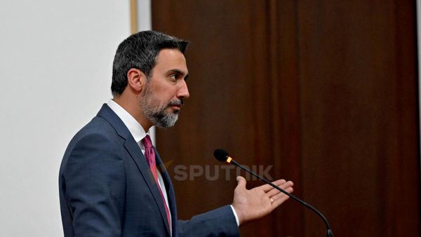 Адвокат Арам Вардеванян на заседании КС по обжалованию выборов (29 июня 2026). Еревaн - Sputnik Армения