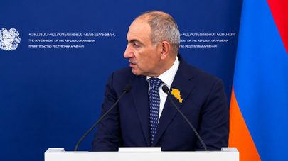 Премьер-министр Никол Пашинян во время совместной пресс конференции с председателем Европейской комиссии (2 июля 2026). Еревaн
