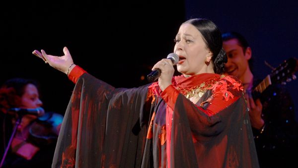 Актриса театра Ромэн Екатерина Жемчужная на праздничном вечере, посвященном Международному дню театра (27 марта 2006). Москвa - Sputnik Армения