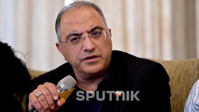 Депутат иранского парламента Ара Шахвердян на встрече с армянскими журналистами (5 июля 2026). Тегеран