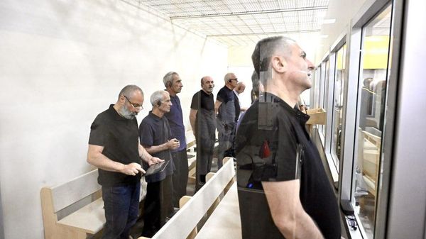 Заседание апелляционного суда над армянским военно-политическим руководством Нагорного Карабаха (6 августа 2026). Баку - Sputnik Армения
