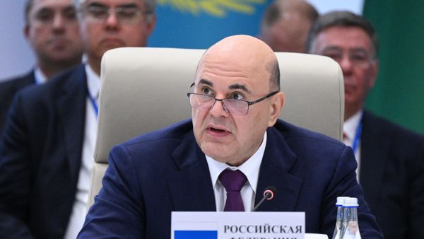 Председатель правительства РФ Михаил Мишустин во время заседания Евразийского межправительственного совета (7 августа 2026). Чолпон-Ата - Sputnik Армения