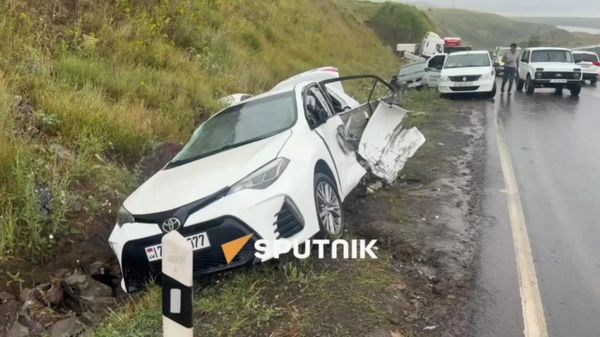 Վթար՝ Երևան-Մեղրի մայրուղում՝ Ծղուկ գյուղի մոտակայքում - Sputnik Արմենիա