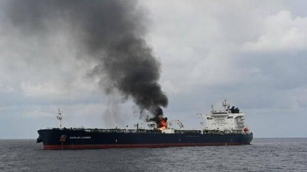 Саудовское судно попало под ракетный обстрел ВС Йемена (11 августа 2026). Баб-эль-Мандебский пролив  - Sputnik Армения