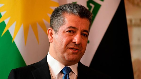 Премьер-министр Иракского Курдистана Масрур Барзани перед встречей с премьер-министром Великобритании (19 апреля 2022). Лондон - Sputnik Армения