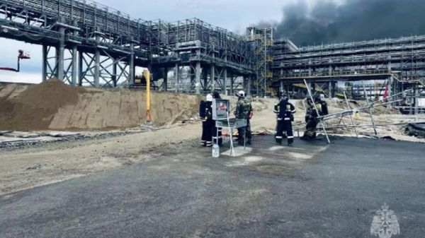 Спасатели на строительной площадке Амурского газохимического комплекса (АГХК) в Амурской области - Sputnik Արմենիա