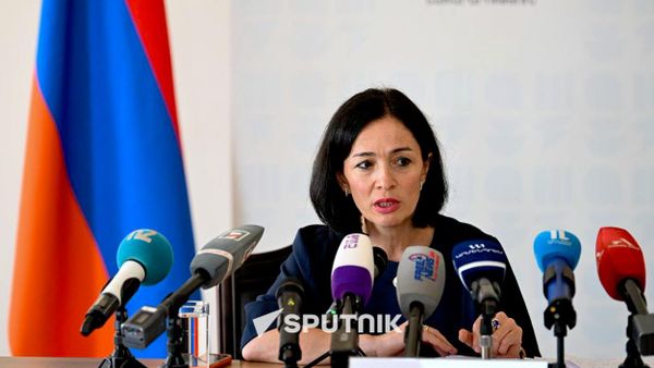 Пресс-конференция министра ОНКС Жанны Андреасян, посвященная началу нового учебного года (28 августа 2026). Еревaн - Sputnik Արմենիա