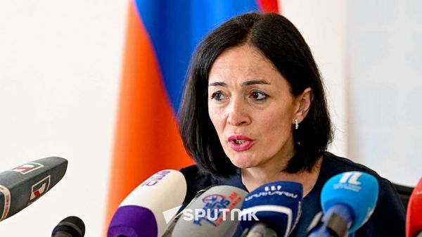 Пресс-конференция министра ОНКС Жанны Андреасян, посвященная началу нового учебного года (28 августа 2026). Еревaн - Sputnik Армения