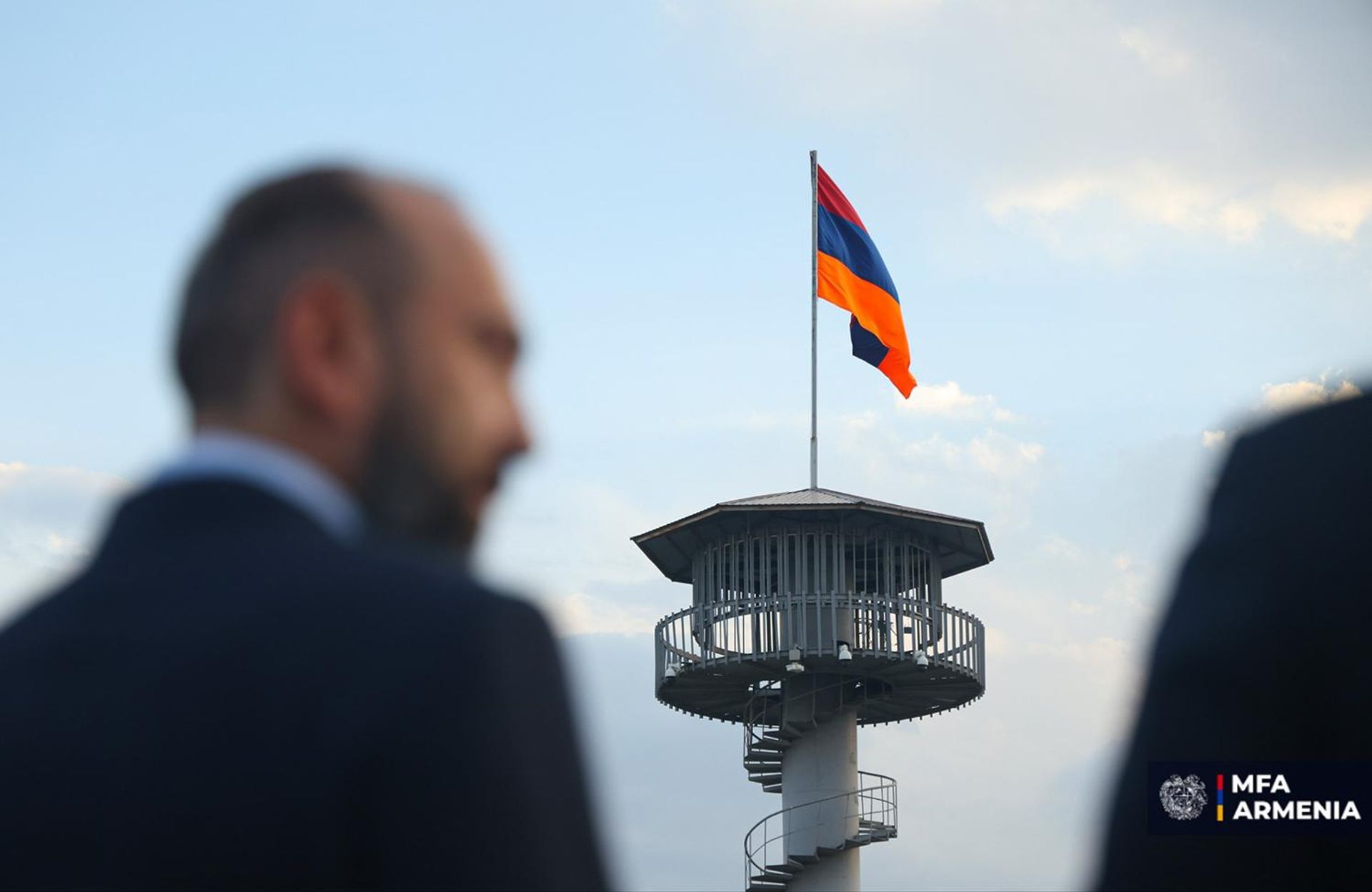 Министр иностранный дел Арарат Мирзоян и руководители диппредставительств Армении посетили пограничный переход Маргара на армяно-турецкой границе. - Sputnik Армения, 1920, 30.08.2026