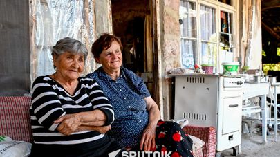 Пожилые жители Срашена