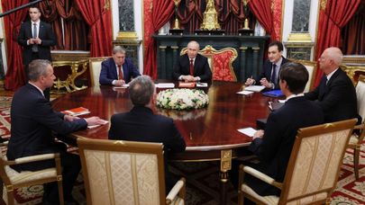 Встреча российского лидера с представителями Трампа Уиткоффом и Кушнером (5 сентября 2026). Москвa