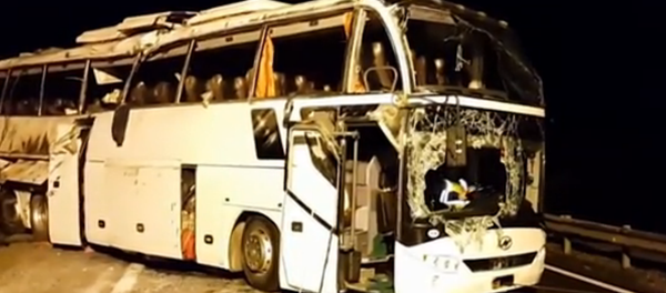 ДТП под Тулой. Пассажирский автобус, следовавший рейсом Москва-Ереван, перевернулся близ города Узловая ДТП под Тулой. Пассажирский автобус, следовавший рейсом Москва-Ереван, перевернулся близ города Узловая - Sputnik Армения