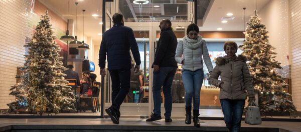 Последняя ночь 2017 года. Вход в ресторан. - Sputnik Արմենիա