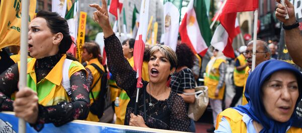 Демонстрация против президента Ирана Хасана Рухани (19 сентября 2017). Нью Йорк, США Демонстрация против президента Ирана Хасана Рухани (19 сентября 2017). Нью Йорк, США - Sputnik Արմենիա