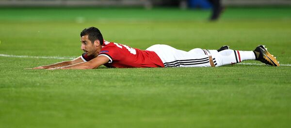 Генрих Мхитарян во время матча Супер Кубка УЕФА между командами Реал Мадрид и Манчестер Юнайтед (8 августа 2017). Филип II Арена, Скопье, Македония Генрих Мхитарян во время матча Супер Кубка УЕФА между командами Реал Мадрид и Манчестер Юнайтед (8 августа 2017). Филип II Арена, Скопье, Македония - Sputnik Արմենիա