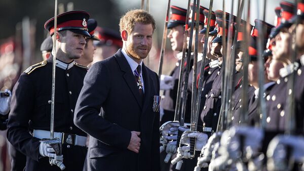 Принц Гарри на выпуске офицерских кадетов (15 декабря 2017). Лондон, Великобритания - Sputnik Արմենիա