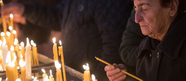 Рождественская литургия в Эчмиадзинском кафедральном соборе - Sputnik Армения