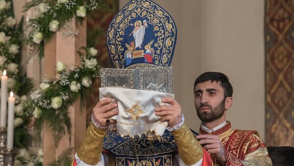 Рождественская литургия в Эчмиадзинском кафедральном соборе - Sputnik Армения