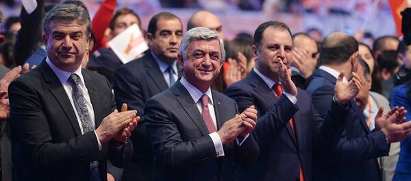 Президент, Премьер-Министр и Министр Обороны Армении Президент, Премьер-Министр и Министр Обороны Армении - Sputnik Արմենիա