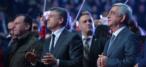 Президент Премьер-Министр и Министр Обороны Армении Президент Премьер-Министр и Министр Обороны Армении - Sputnik Արմենիա