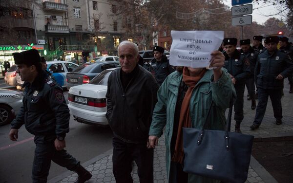 Акция протеста сторонников Сасна Црер - Sputnik Армения