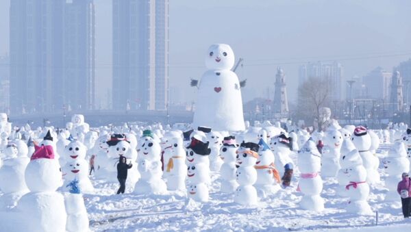 2018 снеговиков в честь нового года слепили в парке китайского Харбина - Sputnik Армения