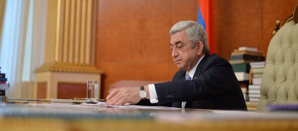 Президент Армении Серж Саргсян - Sputnik Արմենիա