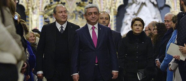 Серж Саргсян и Армен Саркисян Серж Саргсян и Армен Саркисян - Sputnik Армения