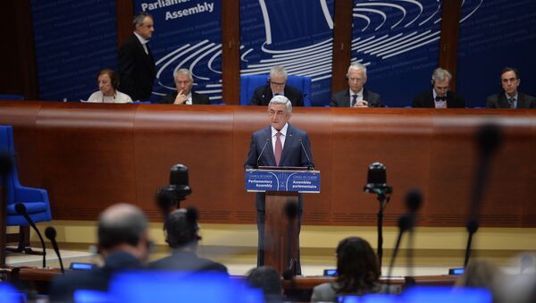 Выступление Президента Армении Сержа Саргсяна на пленарном заседании ПАСЕ - Sputnik Արմենիա