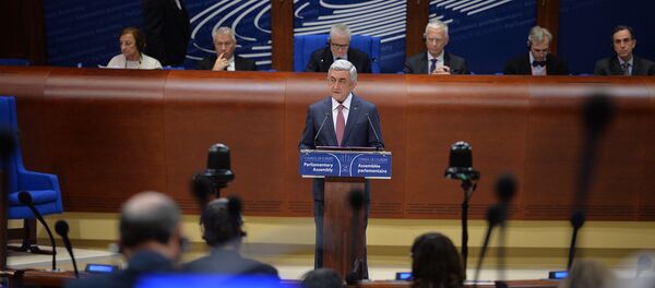 Выступление Президента Армении Сержа Саргсяна на пленарном заседании ПАСЕ Выступление Президента Армении Сержа Саргсяна на пленарном заседании ПАСЕ - Sputnik Արմենիա