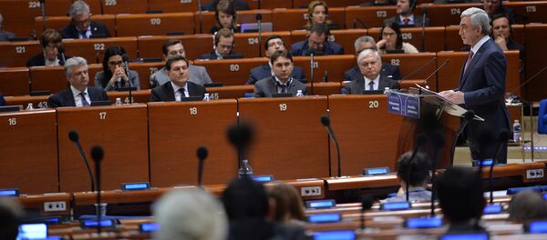 Выступление Президента Армении Сержа Саргсяна на пленарном заседании ПАСЕ - Sputnik Армения