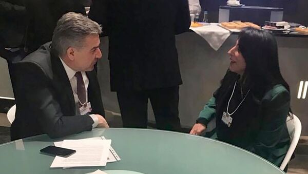Встреча Карена Карапетяна с Бодрум аль-Касими в Давосе - Sputnik Արմենիա