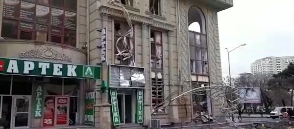 Кадры с места взрыва газа в жилом доме в Баку Кадры с места взрыва газа в жилом доме в Баку - Sputnik Արմենիա