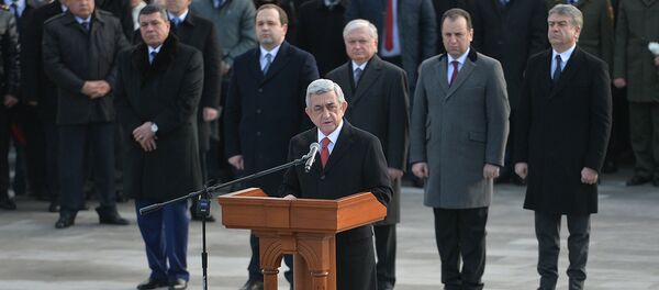 День Армии в пантеоне Ераблур - Sputnik Армения