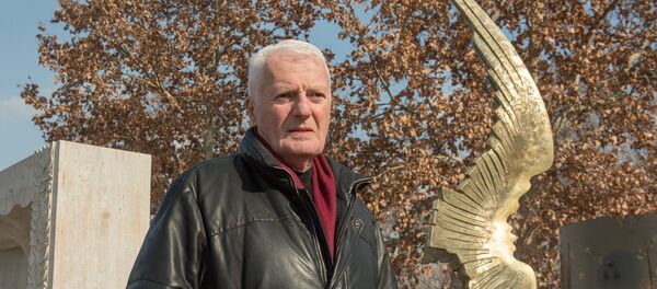 Открытие скульптуры посвященной Гегаму Григоряну - Sputnik Армения