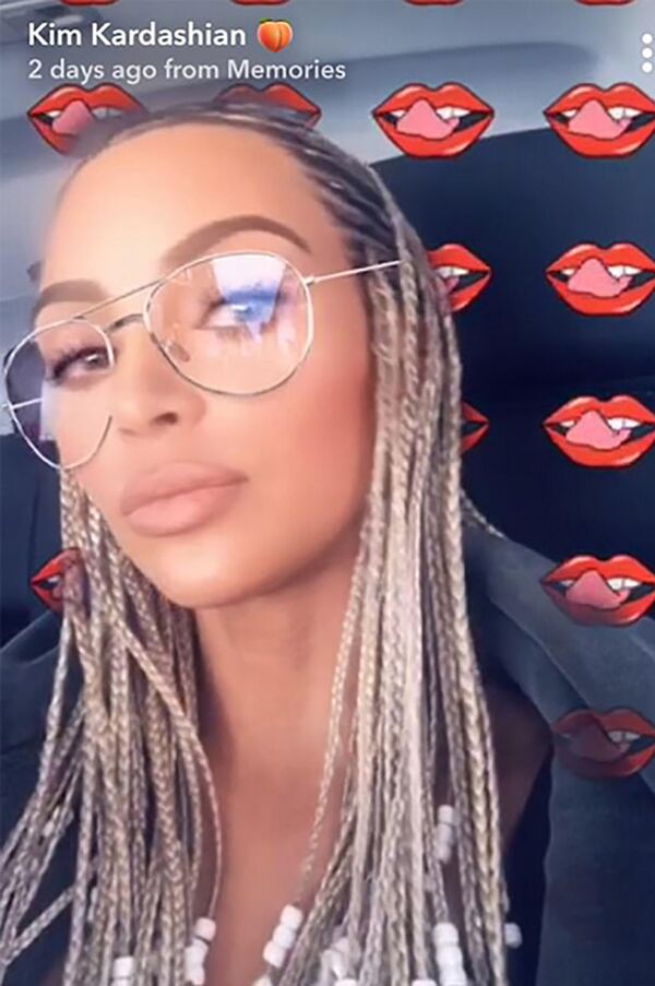 Ким Кардашьян с косичками Ким Кардашьян с косичками - Sputnik Արմենիա