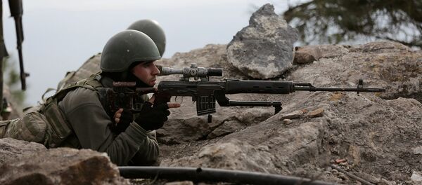Боевые действия турецкой армии на севере Сирии близ г. Африн - Sputnik Армения
