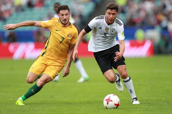 Главная репетиция перед мундиалем: встреча сборной Австралии и действующего чемпиона мира – сборной Германии – в рамках Кубка конфедераций 2017 года в России.  - Sputnik Армения