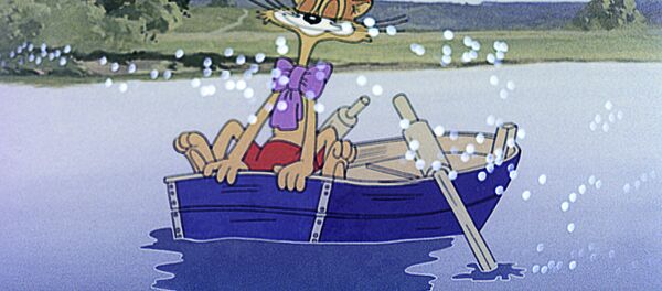 Кадр из мультипликационного фильма Приключения кота Леопольда Кадр из мультипликационного фильма Приключения кота Леопольда - Sputnik Армения