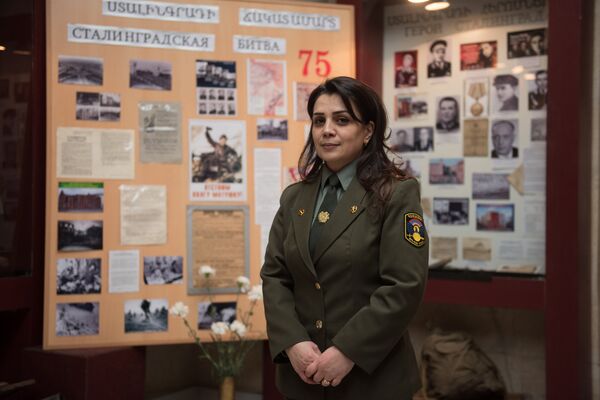 Главный консультант военно-исторического музея Мать Армения, капитан Лилия Арушанян Главный консультант военно-исторического музея Мать Армения, капитан Лилия Арушанян - Sputnik Армения